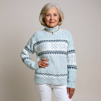 Christel | Norwegerpullover in Puderblau