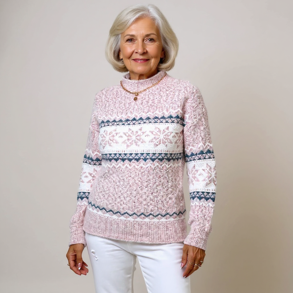 Christel | Norwegerpullover in Puderblau
