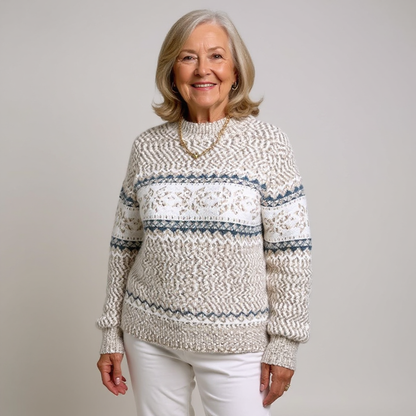 Christel | Norwegerpullover in Puderblau
