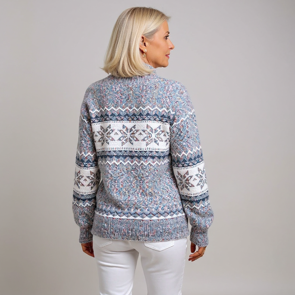 Christel | Norwegerpullover in Puderblau