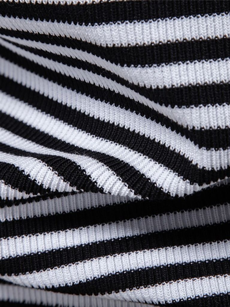 Konstantin | Dunkelblau gestreiftes Poloshirt