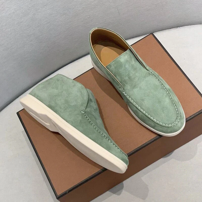 Jens | Freizeit-Loafer in Veloursoptik