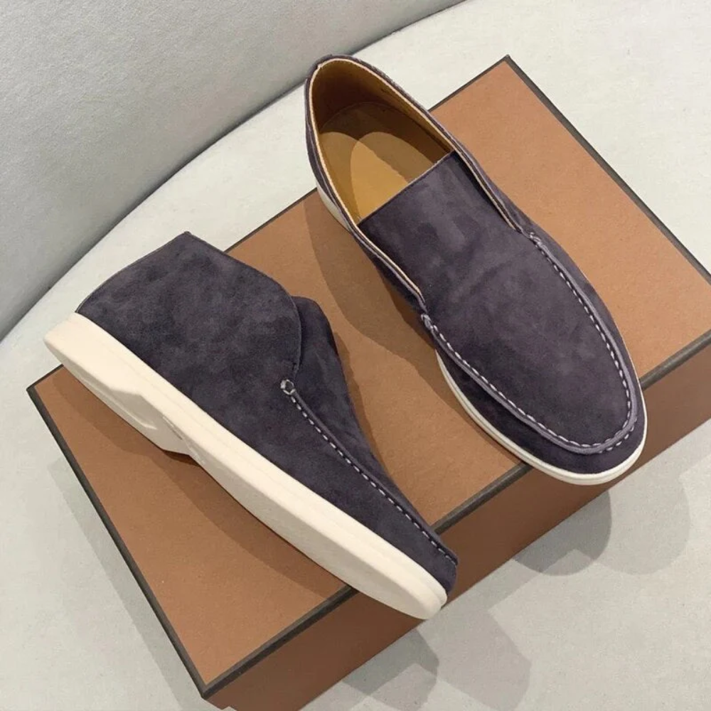 Jens | Freizeit-Loafer in Veloursoptik