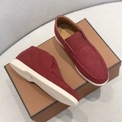Jens | Freizeit-Loafer in Veloursoptik