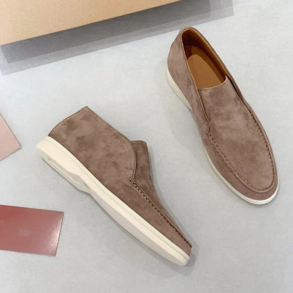 Jens | Freizeit-Loafer in Veloursoptik