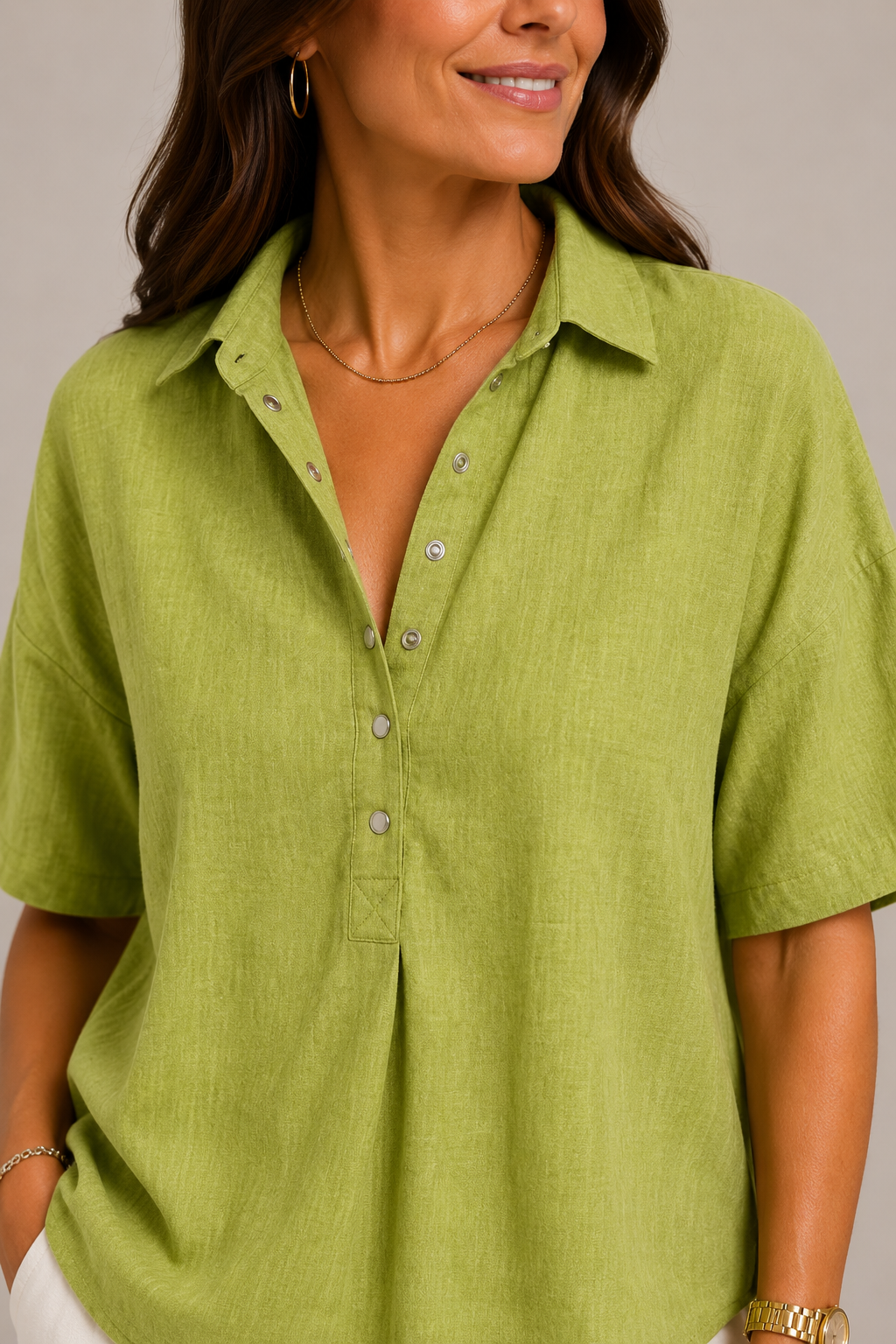 Christine | Bluse in Leinenoptik