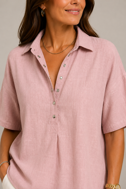 Christine | Bluse in Leinenoptik