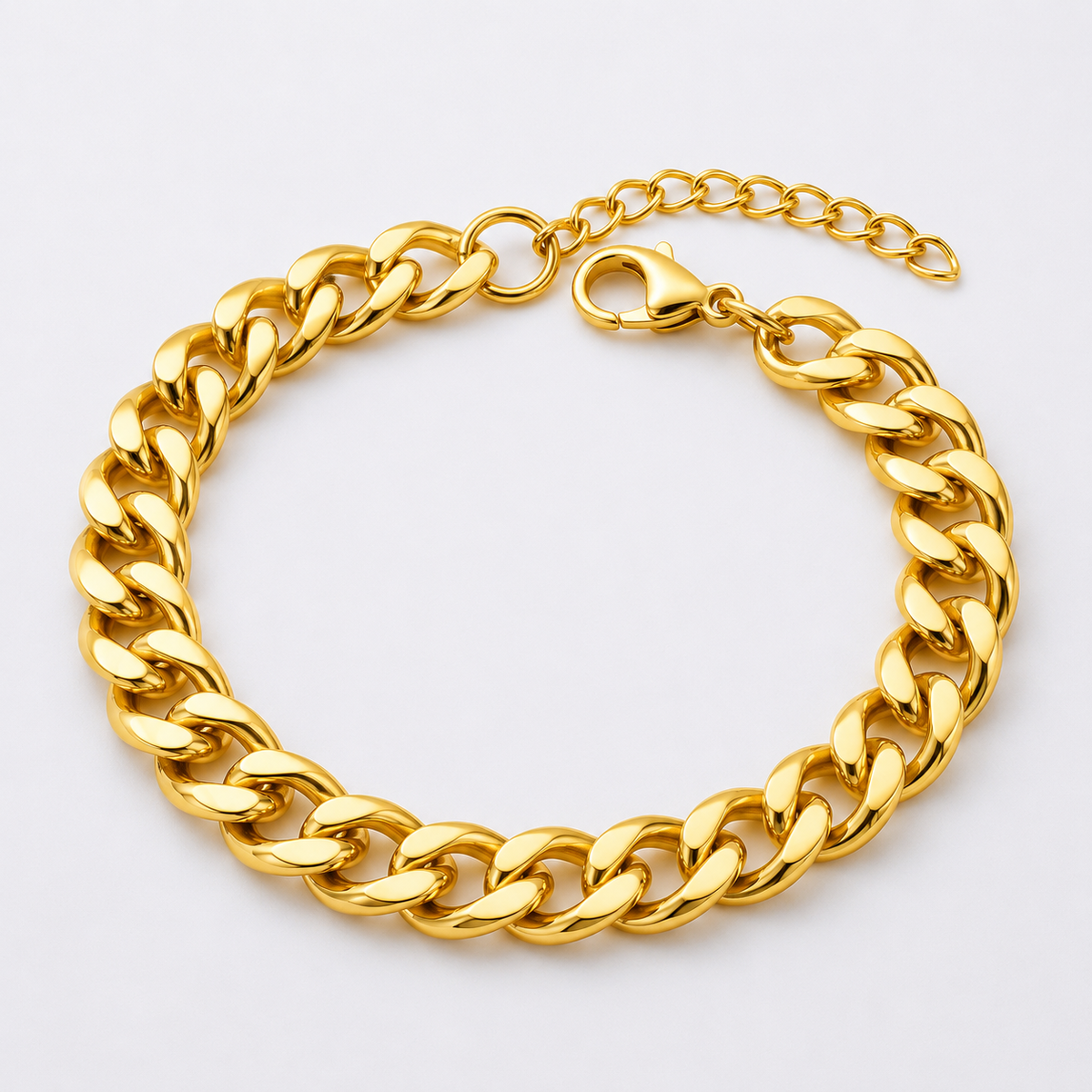 Carina Gold | Fußkettchen mit Panzerkette