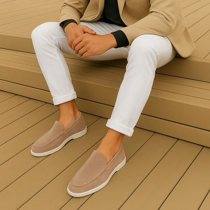 Gerd | Klassische Loafer in Veloursoptik