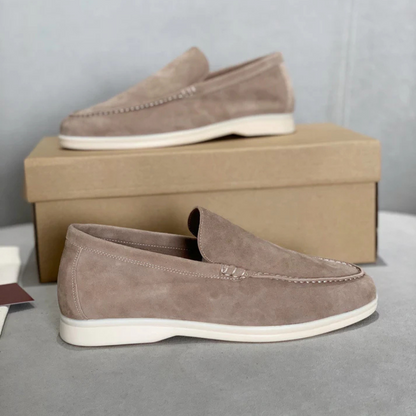 Gerd | Klassische Loafer in Veloursoptik