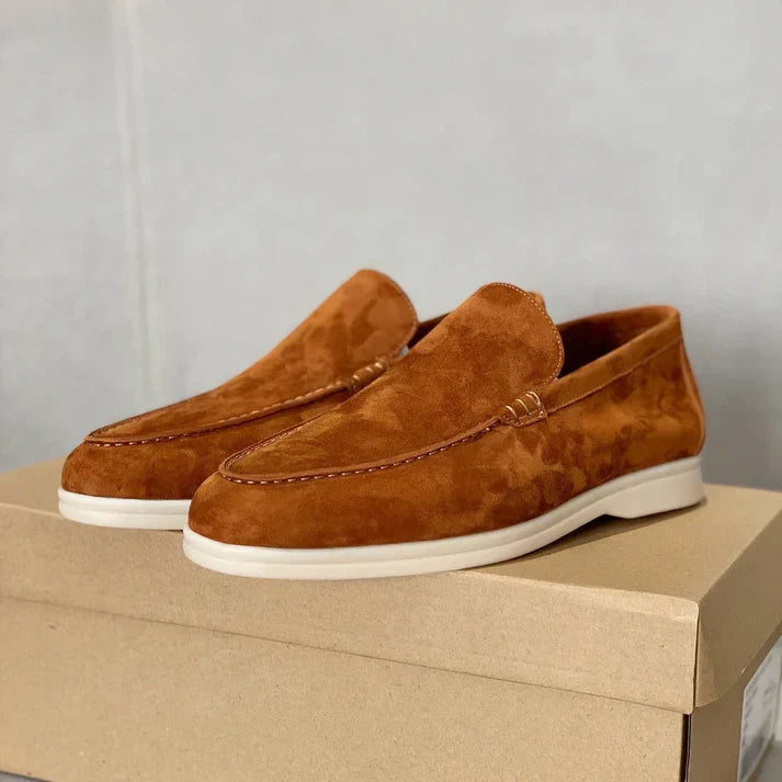 Gerd | Klassische Loafer in Veloursoptik