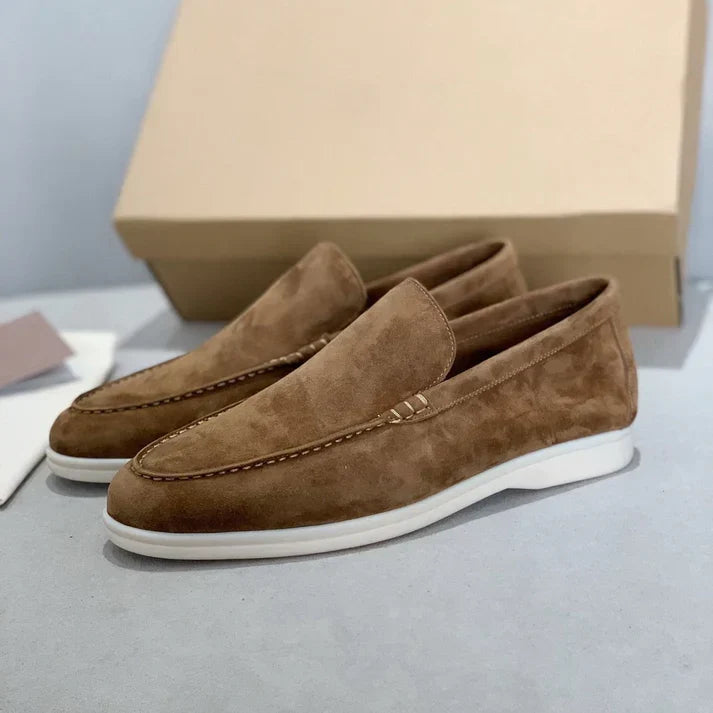 Gerd | Klassische Loafer in Veloursoptik