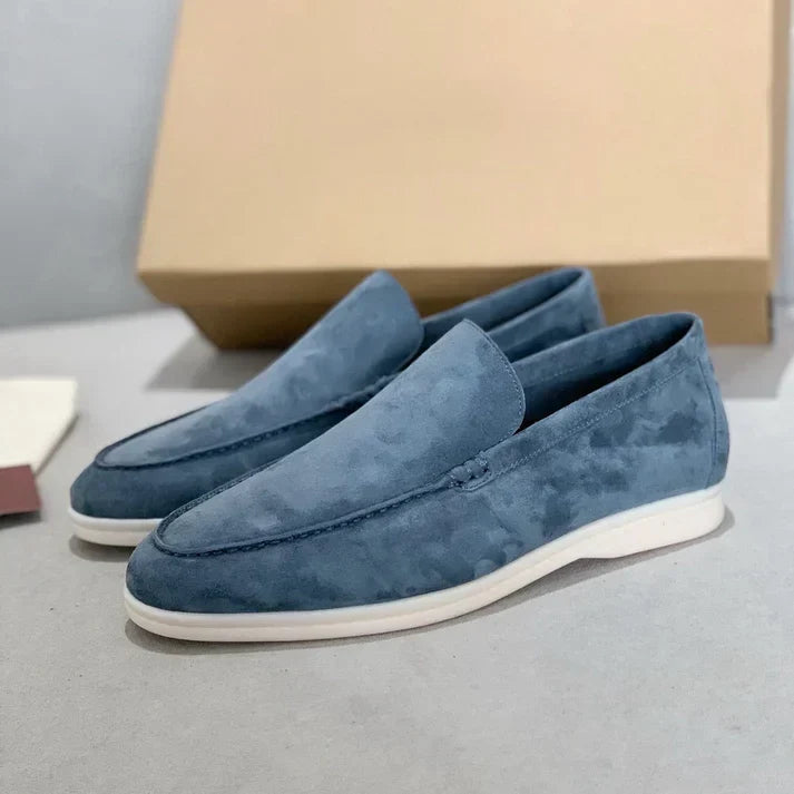 Gerd | Klassische Loafer in Veloursoptik