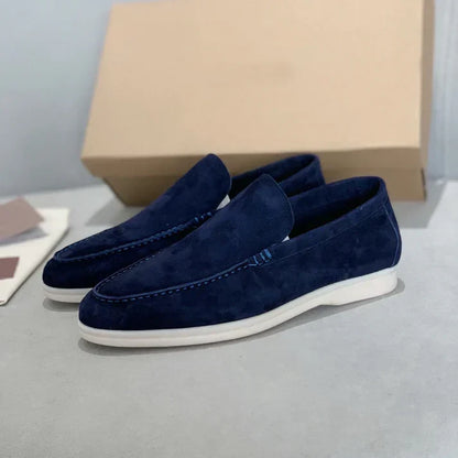 Gerd | Klassische Loafer in Veloursoptik