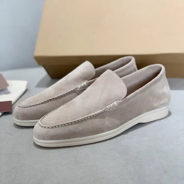 Gerd | Klassische Loafer in Veloursoptik
