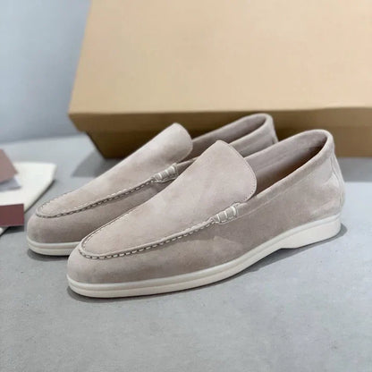 Gerd | Klassische Loafer in Veloursoptik