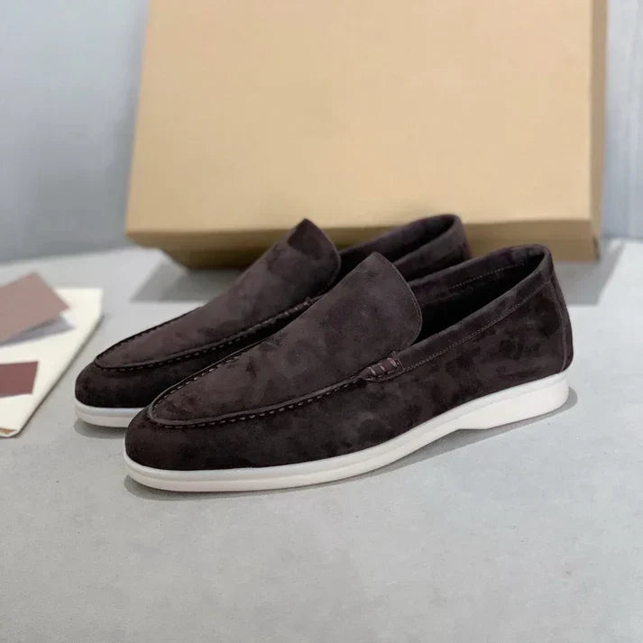 Gerd | Klassische Loafer in Veloursoptik