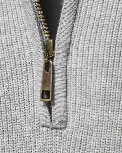 Claus | Hellgrauer Troyer-Pullover