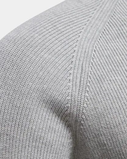 Claus | Hellgrauer Troyer-Pullover