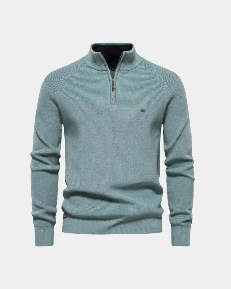 Claus | Hellgrauer Troyer-Pullover
