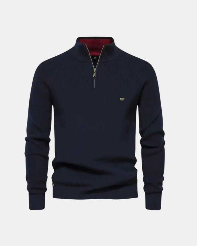 Claus | Hellgrauer Troyer-Pullover