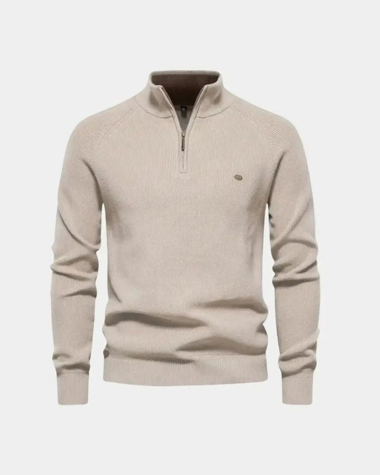 Claus | Hellgrauer Troyer-Pullover