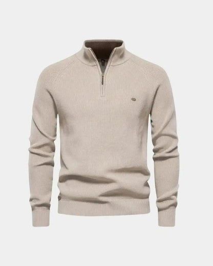 Claus | Hellgrauer Troyer-Pullover