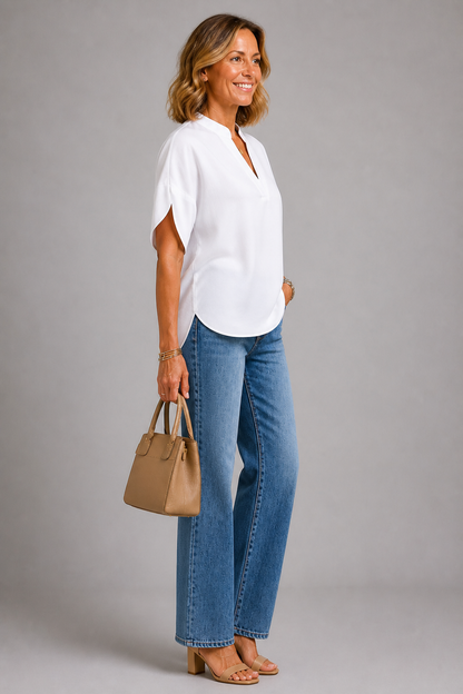 Steffi | Top in Weiß