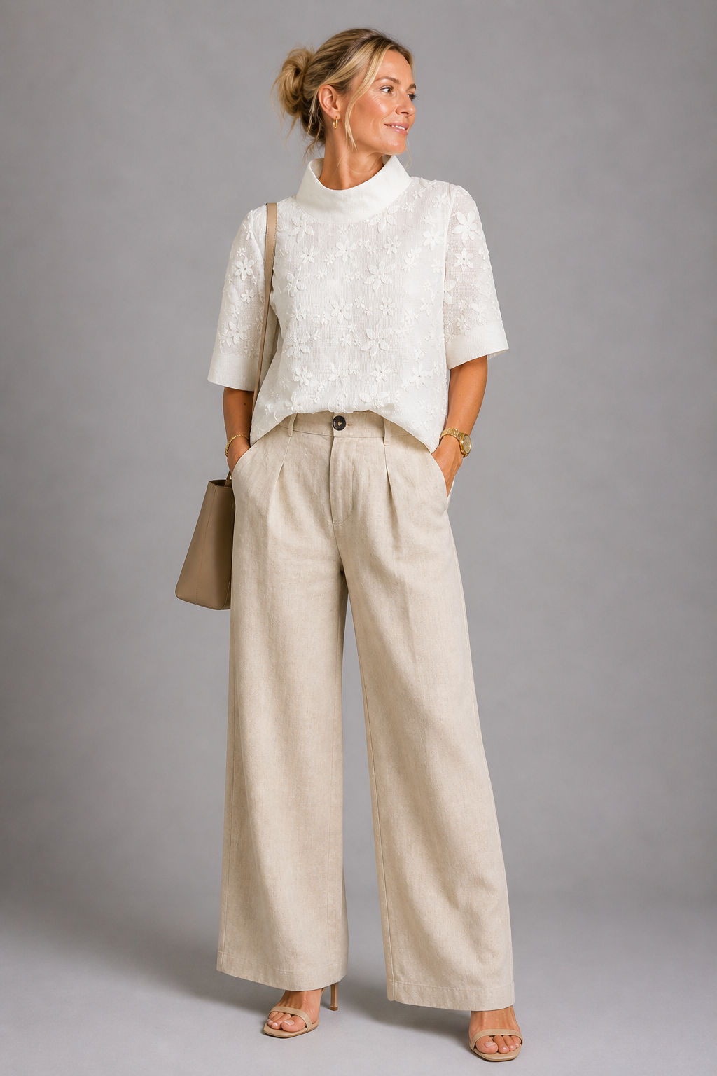 Wilhelmine | Top mit Stickerei