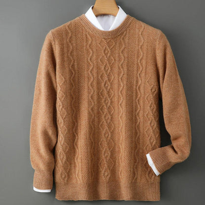 Rita-Marie | Pullover in Kaschmir-Optik mit Zopfmuster