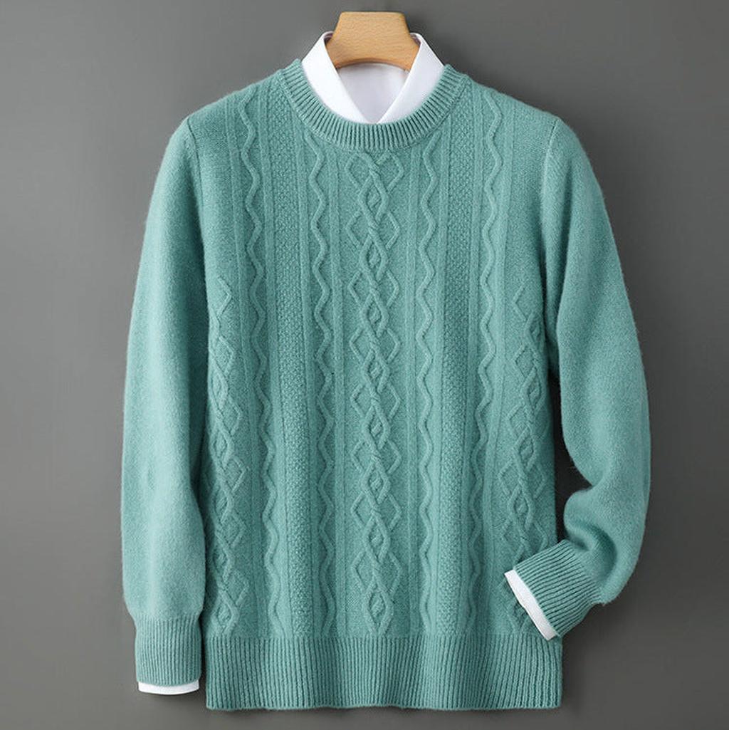 Rita-Marie | Pullover in Kaschmir-Optik mit Zopfmuster