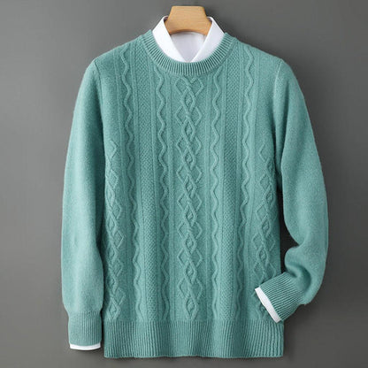 Rita-Marie | Pullover in Kaschmir-Optik mit Zopfmuster