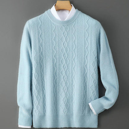 Rita-Marie | Pullover in Kaschmir-Optik mit Zopfmuster