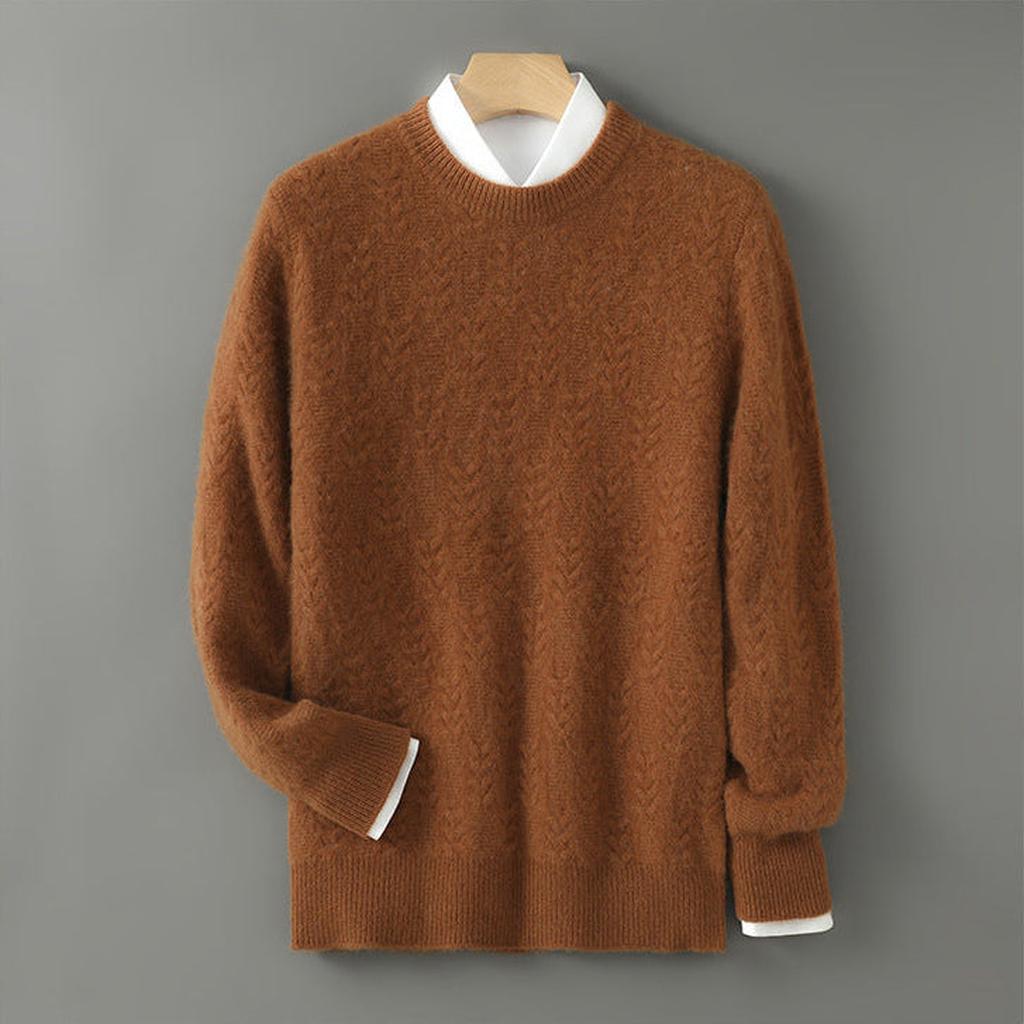 Annika-Luise | Pullover in Kaschmir-Optik mit Zopfmuster