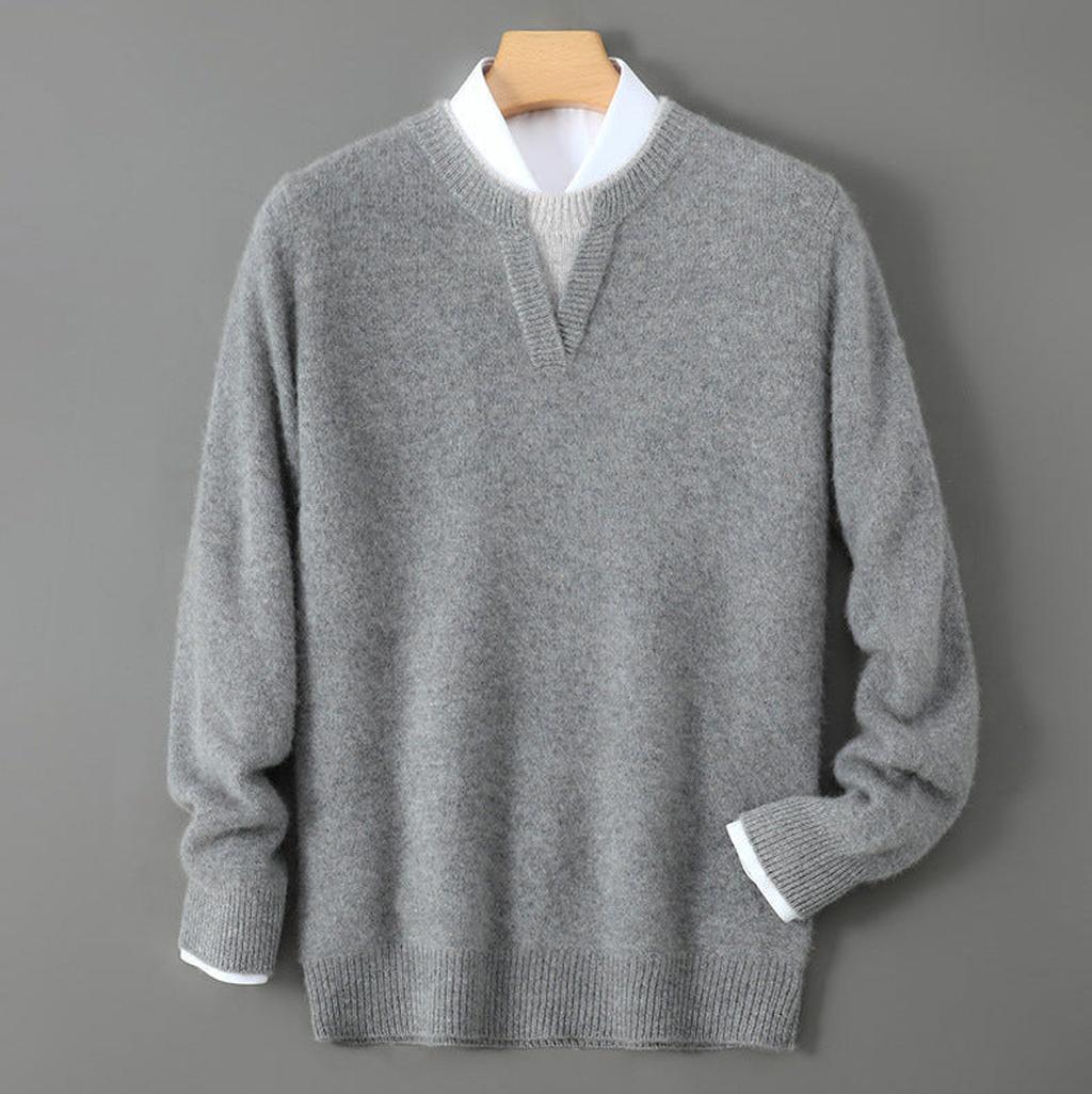 Nele-Marie | Pullover in Kaschmir-Optik mit Rundhalsausschnitt