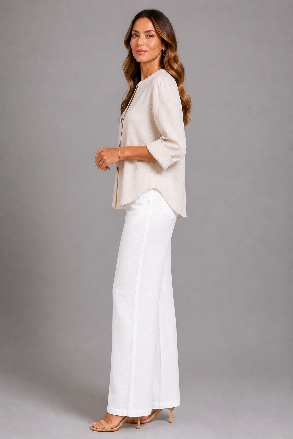 Agnes | Bluse in Leinenoptik