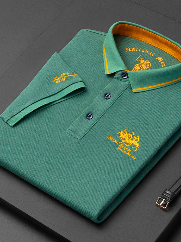 Erwin | Dunkelblaues Club-Poloshirt