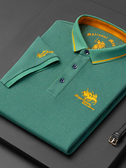 Erwin | Dunkelblaues Club-Poloshirt