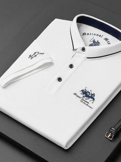 Erwin | Dunkelblaues Club-Poloshirt