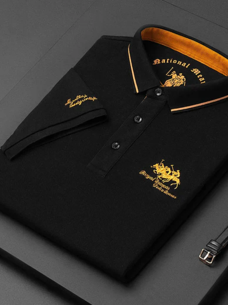 Erwin | Dunkelblaues Club-Poloshirt
