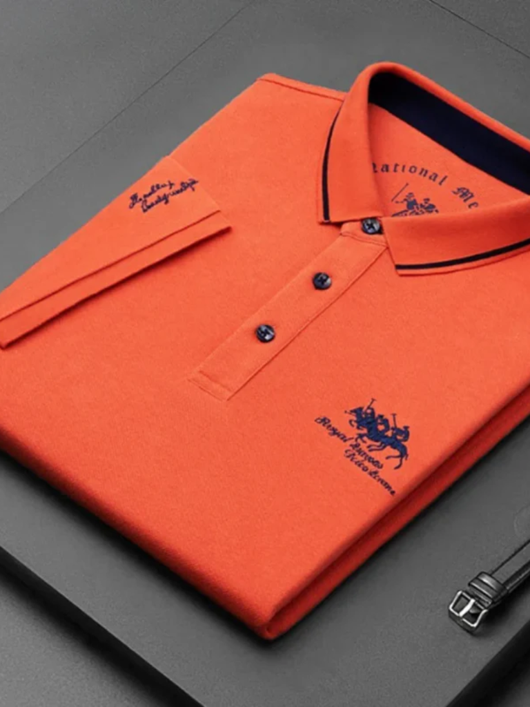 Erwin | Dunkelblaues Club-Poloshirt