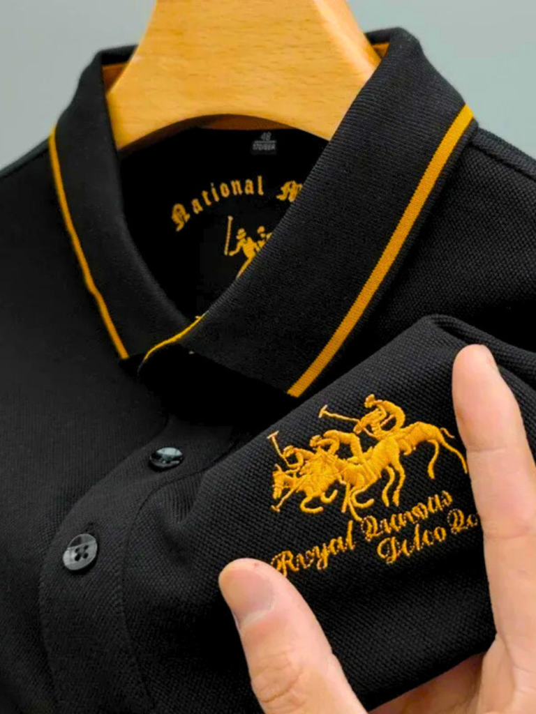 Erwin | Dunkelblaues Club-Poloshirt