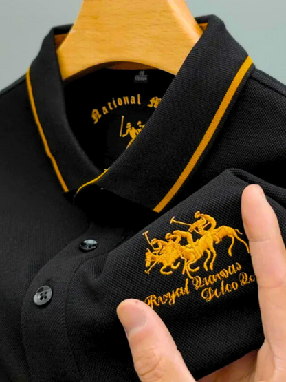 Erwin | Dunkelblaues Club-Poloshirt