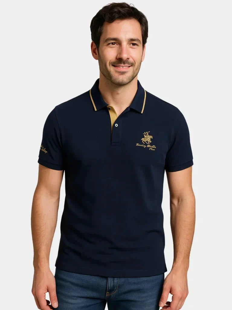 Erwin | Dunkelblaues Club-Poloshirt