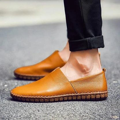 Georg | Perforierte Freizeit-Loafer in Lederoptik