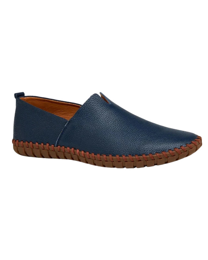 Georg | Perforierte Freizeit-Loafer in Lederoptik
