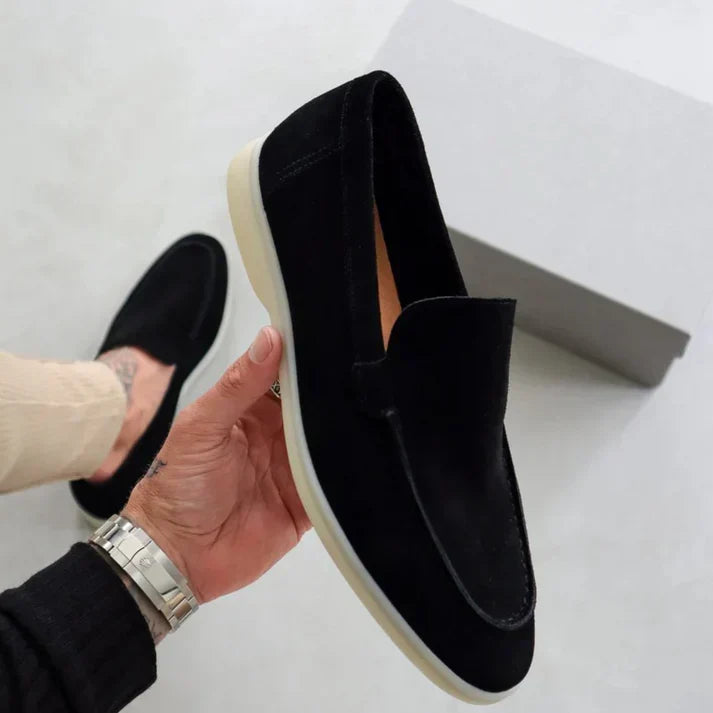 Hendrik | Elegante Loafer in Veloursoptik