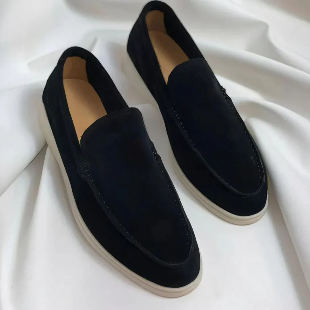 Hendrik | Elegante Loafer in Veloursoptik