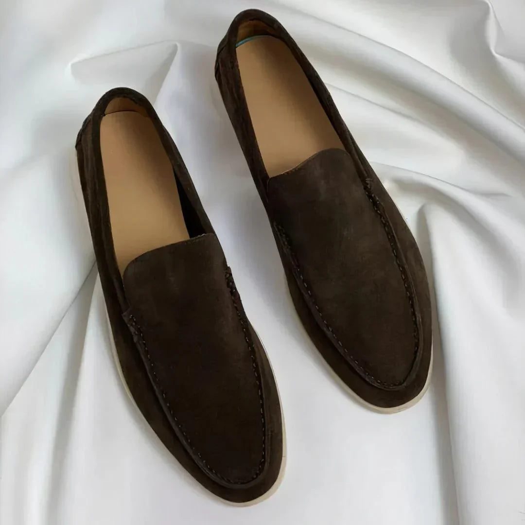 Hendrik | Elegante Loafer in Veloursoptik