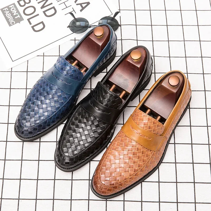 Hermann | Penny-Loafer in Flechtoptik